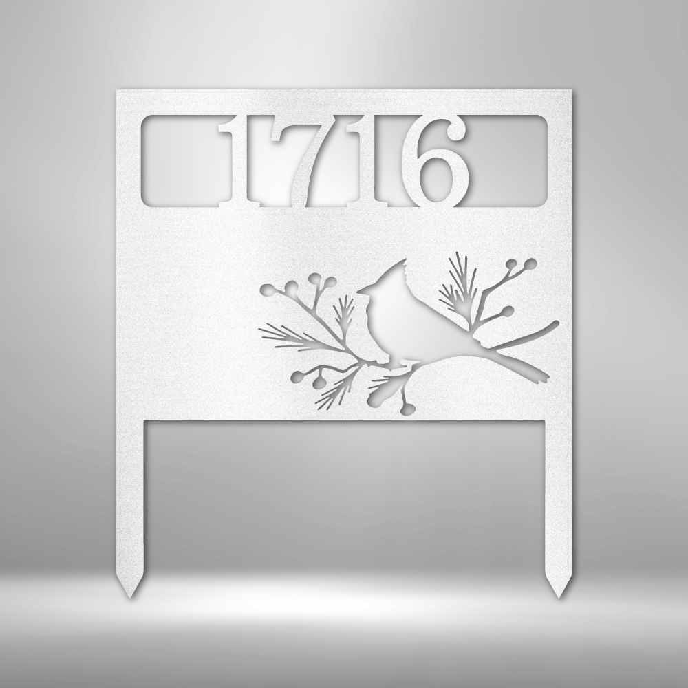 Bird Yard Address Stake - Steel Sign - Throttle Society